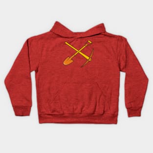 Pickaxe and Shovel Kids Hoodie